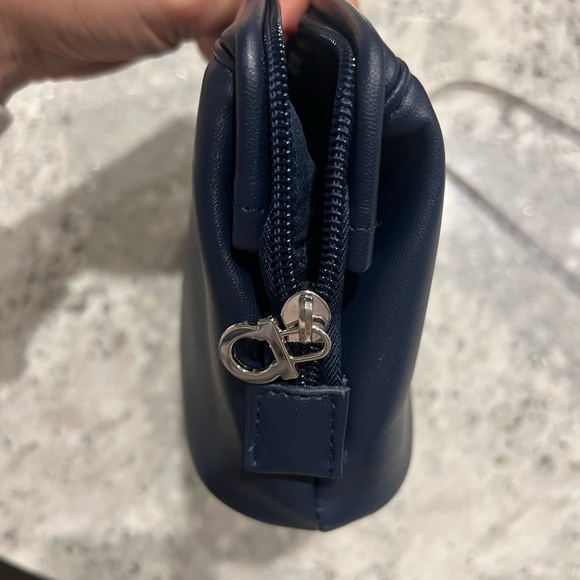 Salvatore Ferragamo navy pleather Toiletry Bag - Picture 7 of 11